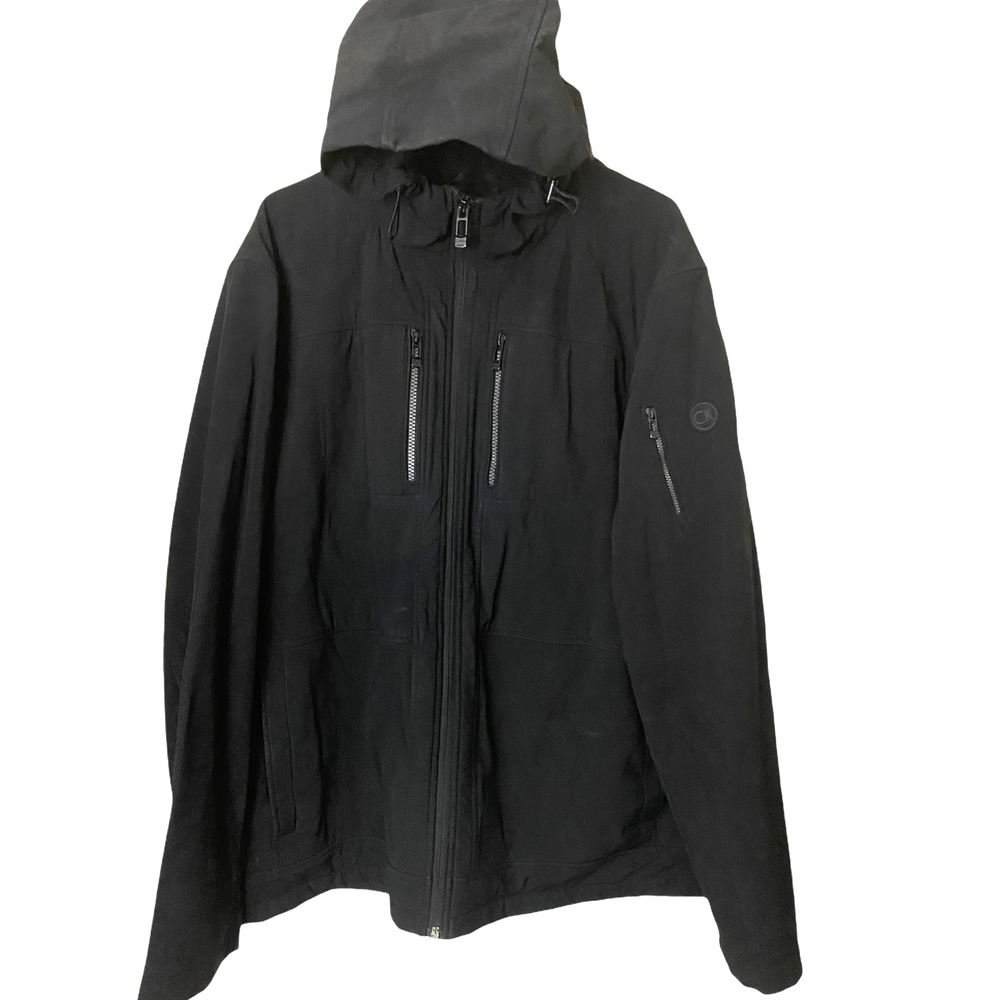 Calvin Klein Black Zip UP Jacket Multiple Zips XL